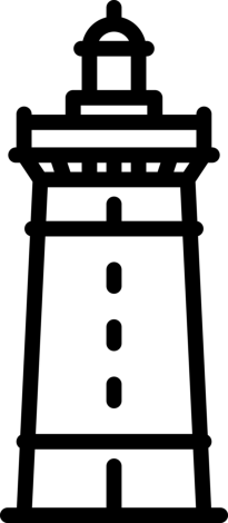 La Vieille Lighthouse France Sticker Svg Vector, Free Vectors File